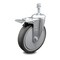 Service Caster 6 Inch Thermoplastic Rubber Swivel 10mm Stem Caster with Total Lock Brake SCC-TSTTL20S614-TPRB-M1015 - alternate 1
